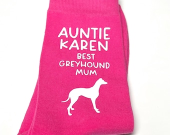 Greyhound socks/ Best greyhound Dad gift/ Greyhound gift/ Greyhound gift for  Mum/ Novelty greyhound socks/ Novelty pet gift