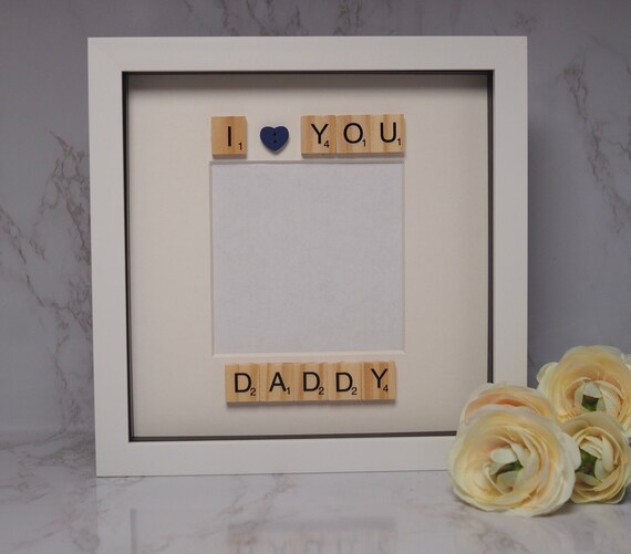 Daddy Scrabble Frame I Love You Daddy Photo Frame Fathers Etsy Daddy Scrabble Frame I Love You Daddy Photo Frame Fathers Etsy