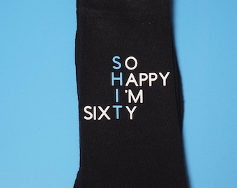 Shit socks/60th birthday socks/ 60th birthday gift/ Unisex socks/ Casual socks/Swear socks
