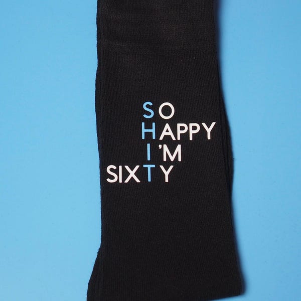 60th birthday socks/ 60th birthday gift Mum, Dad, Friends/ Unisex socks/ Casual socks/Swear socks/ 1996 birthday gift/ Uncle, Auntie 60th