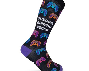 Gaming birthday socks /50th gift Men / PlayStation socks / 40th birthday / Sons 50th socks/ 60th socks Dad/ Organic cotton socks/ Video game