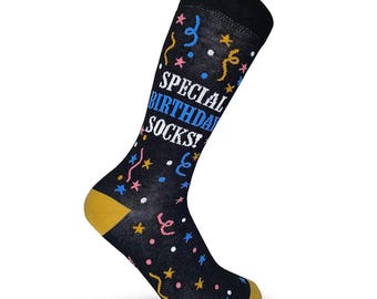 Special birthday socks /50th gift/ Men & Women gift/ 50th birthday / Sons 40th socks/ Organic cotton socks/sock lover gift/ 18th gift son