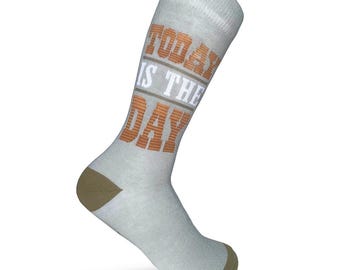 Today is the day birthday socks /50th gift Men & Women gift/ 50th birthday / Sons 50th socks/ gift sock Dad/ Organic cotton socks