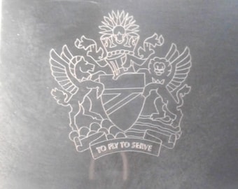 British Airways BOAC To Fly To Serve White Metal Silvertone Cigarette Paper Case