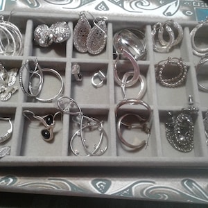 Assortment of Vintage Silvertone Earrings, Your Choice