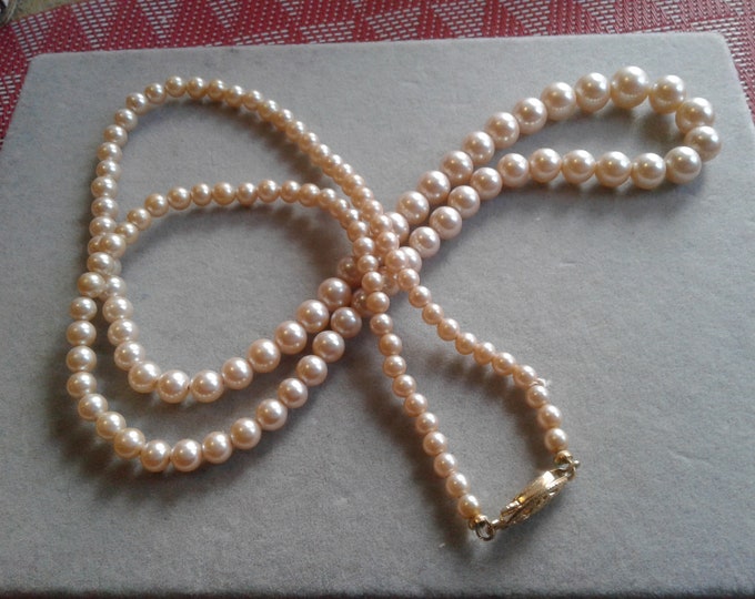 Ecru Faux Pearl Necklaces, Your Choice, 24"