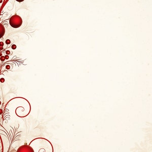 5 つの透かし模様のクリスマス 冬の休日の縁取り付きデジタル ペーパー/背景、すぐにダウンロード可能