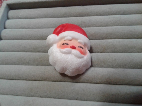 Hallmark Sweet Sleepy Santa Plastic Novelty Pin, … - image 2