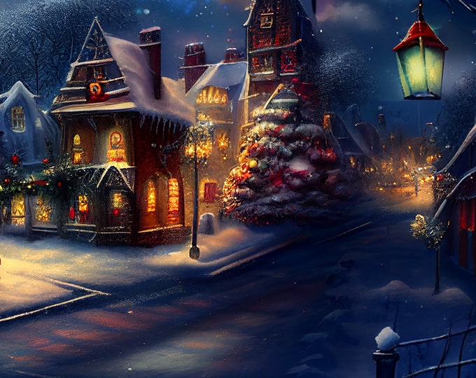 Five Beautiful Christmas Winter Snow Backgrounds for Scrapbooking, Card Making, Digital Use, Etc. JPG Files, Instant Download