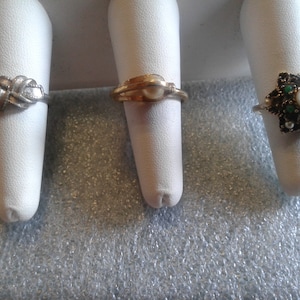 Avon, Sarah Coventry, and Unsigned Rings for Wear/Repair, Size 6-8, Sold Separately