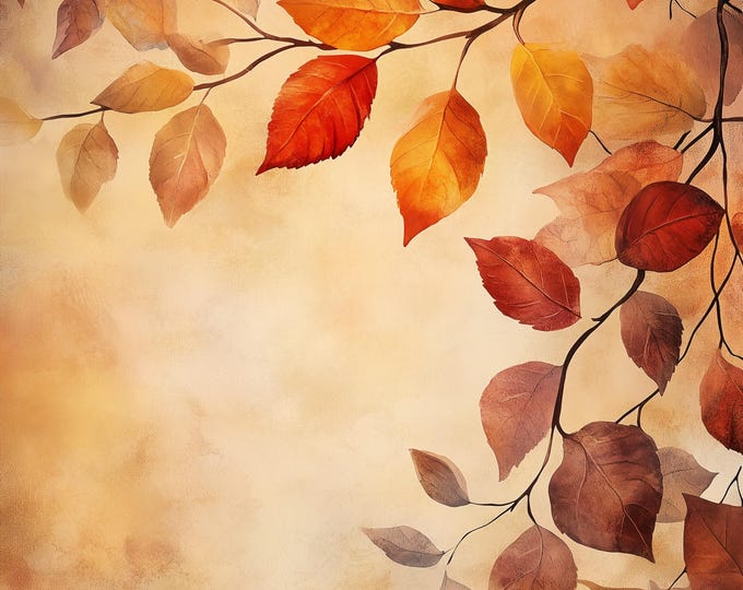 Shadow Leaves--Five Autumn Background Digital Papers for Instant Download--JPG Files--8.5 x 11--Commercial Use
