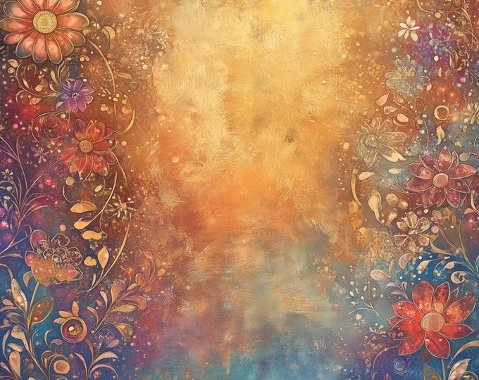 Five Beautiful October Opal Writing/Journaling Papers to Download and Print at Home, 8.5 x 11