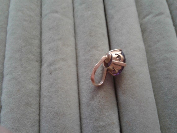 14K Rose Gold and Possible Iolite Pendant from a … - image 2