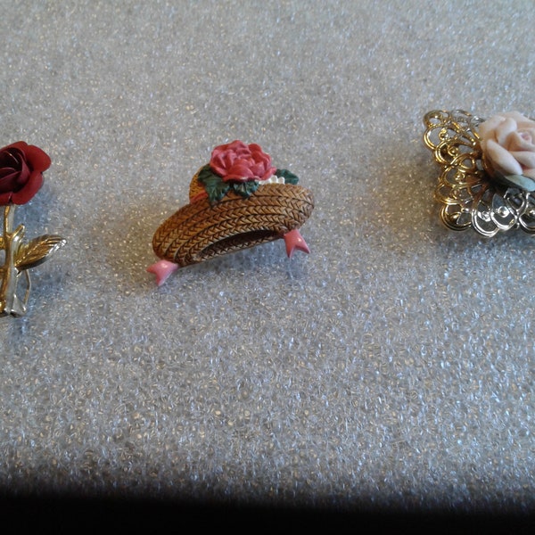 Floral Bargain Brooches! Sold Separately! Just One Dollar Each! New Style!