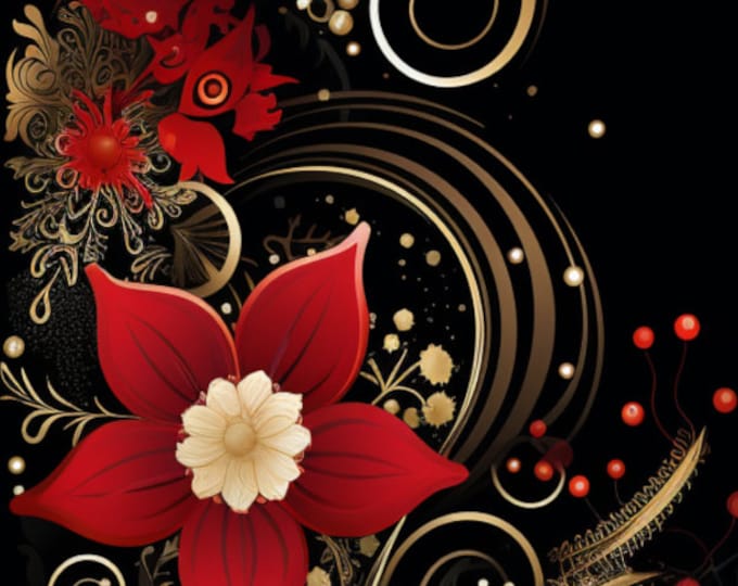 Five Dramatic Christmas Bookmarks--Instant Download Print at Home--Use "As Found" or for Crafting--Stocking Stuffers!