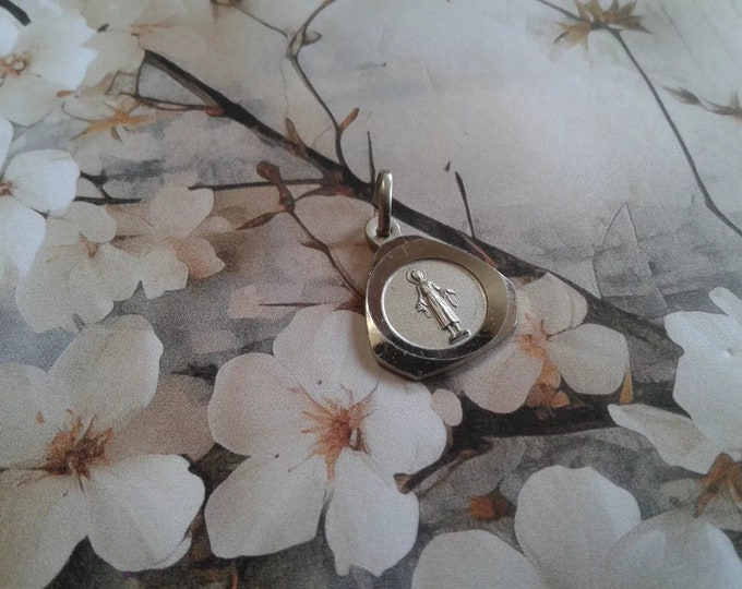 Vintage Ave Maria Nazareth pendant marked CDF Italy