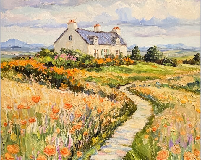 Sweet Spring Landscapes Background Digital Papers--JPG Files--8.5 x 11--Commercial Use