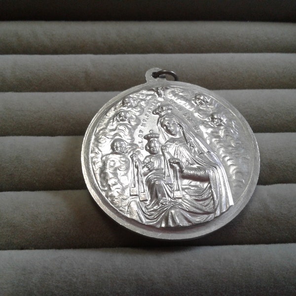 Our Lady of Mount Carmel and Sacred Heart of Jesus Medal Etsy