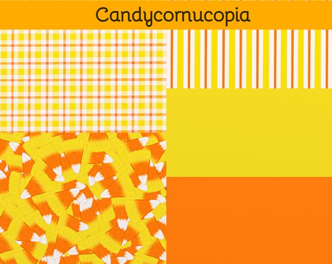 Candycornucopia Digital Paper Pack-Five Patterns for You