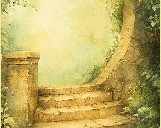 Celtic Mists Backdrop Papers to Use Digitally or Print Yourself, Intant Download