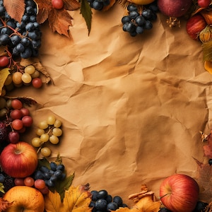 Linda colheita em imagens / fundos / bordas de papel Kraft para download instantâneo, 5 imagens JPG para 8,5 x 11