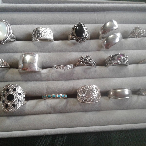 Assortment of Vintage Size 8 Fashion Rings, Your Choice