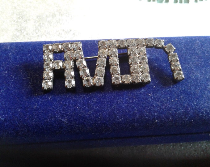 Rhinestone Vintage Avon Representative Pin