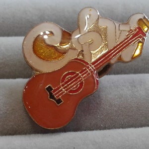 Clearcoat Guitar &quot;C&W&quot; Pin