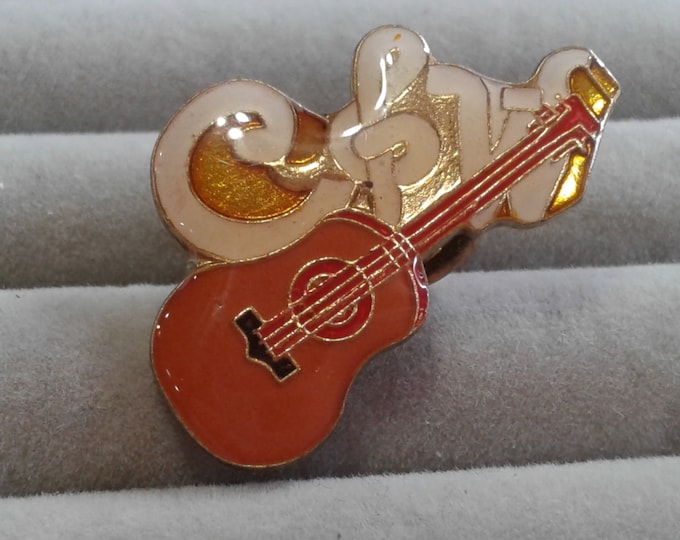 Clearcoat Guitar "C&W" Pin