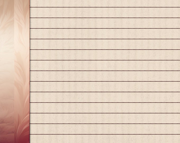 Simple Lined Decorative Papers with Satin Jacquard Ribbon Border Design