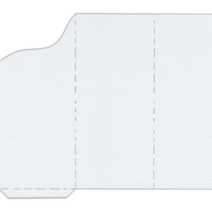 Modello vuoto per biglietto portasoldi da stampare a casa o da utilizzare per i tuoi progetti
