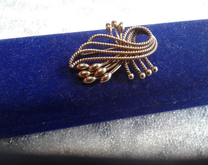 Harry S Bick 1/20th 12K Goldfilled Elegant Spray Brooch