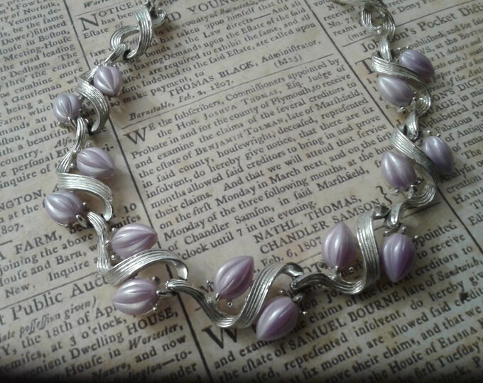 Dodds Silvertone and Lilac Thermoset Choker with 11W30ST. Mark