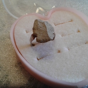 Adjustable Novelty Ring of Simulated &quot;Arrowhead&quot; on Metal Band, Currently Size 7