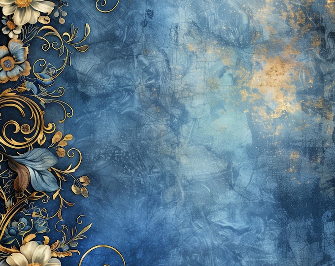 Five Beautiful September Sapphire Writing/Journaling Papers to Download and Print at Home, 8.5 x 11
