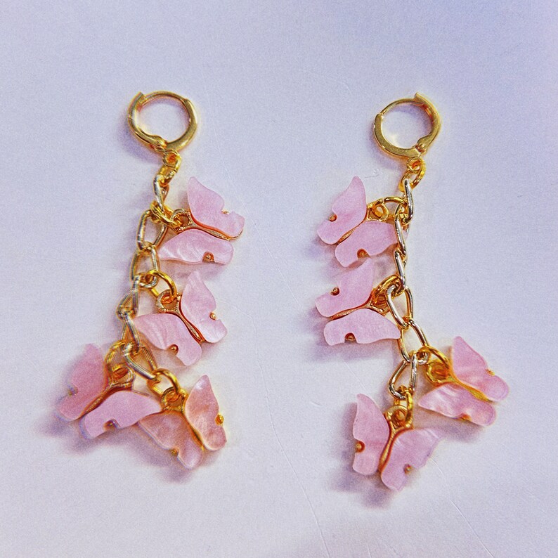 Butterfly Chain Earrings