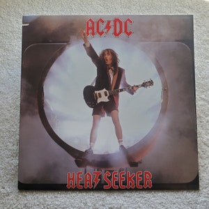 Rare Vinyl ACDC 12&quot; Single - Heatseeker - 1988 Original &#39;PR2207&#39; NM/VG+ Brian Johnson - Priced To Sell - Free Shipping