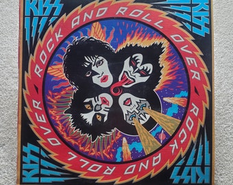 RARE Vinyl Kiss – Rock And Roll Over Lp - 1985 Reissue VG+/VG+ w/ Printed Inner, 80&#39;s PolyGram - Free Shipping