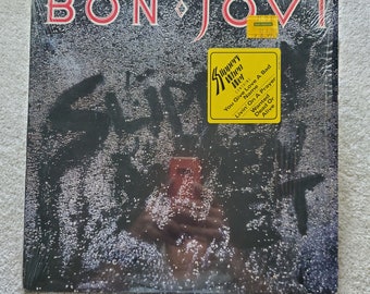 Vinyl Bon Jovi - Slippery When Wet Lp - 1986 Original VG+/VG+ w/ Red Inner + Hype Sticker - Free Shipping