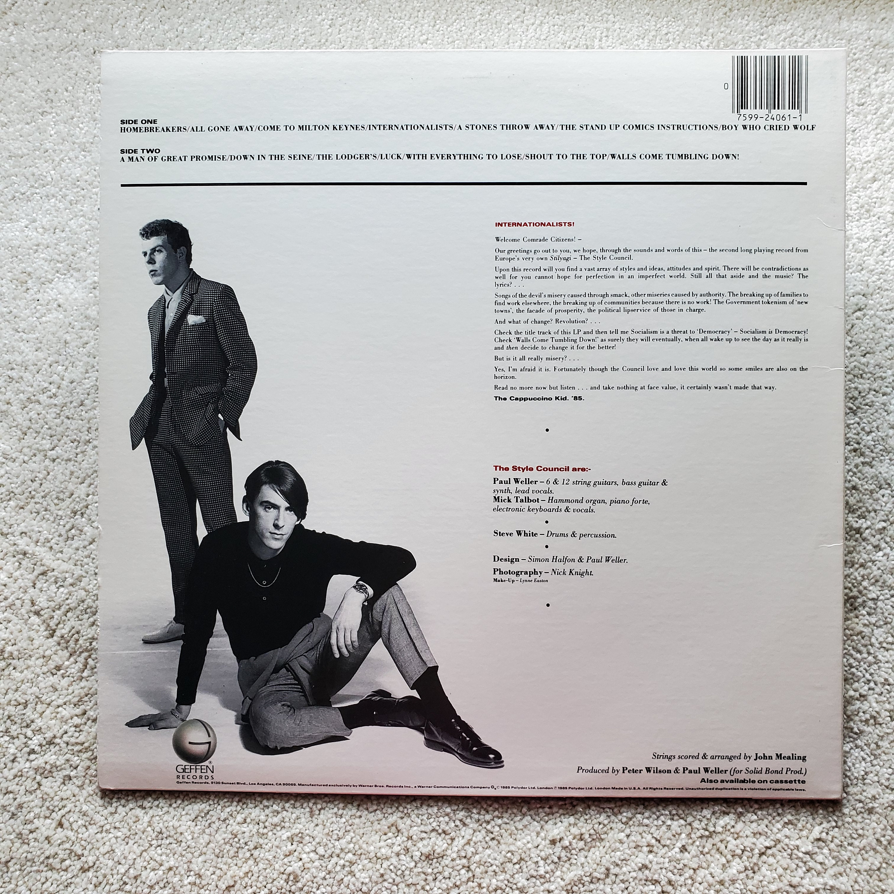 The Style Council - Internationalists Vinyl LP - 1985 Original