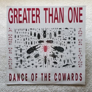 Rare Vinyl Greater Than One – Dance Of The Cowards Lp - 1988 Original NM/VG+ Industrial, Tricky Disco - Free Shipping