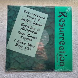 RARE Sealed Resurrection Vol 5 Lp - 1994 Original (DJ Only) Record - Safety Dance, Ministry, Kraftwerk - Free Shipping