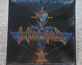 Rare Vinyl Winger – In The Heart Of The Young Lp 1990 Original (BMG Club) NM/VG++ Kip Winger - Free Shipping