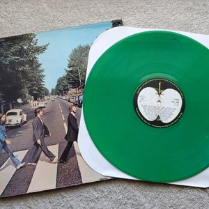 RARE Vinyl the Beatles (green) – Abbey Road Lp - 1978 Reissue VG+/