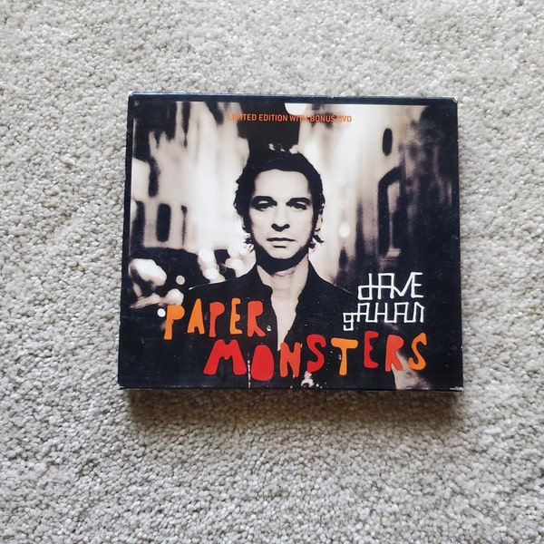 Dave Gahan CD/DVD – Paper Monsters - 2003 Limited Edition w/ Housing Box VG+ , Depeche Mode - Free Shipping
