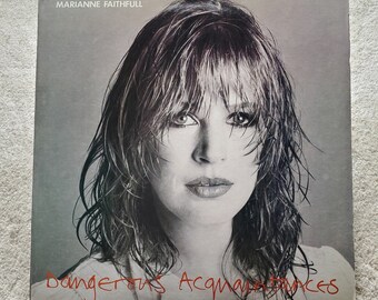 Vinyl Marianne Faithfull - Dangerous Acquaintances Lp - 1981 Original 'ILPS 9648' NM/VG+ Free Shipping