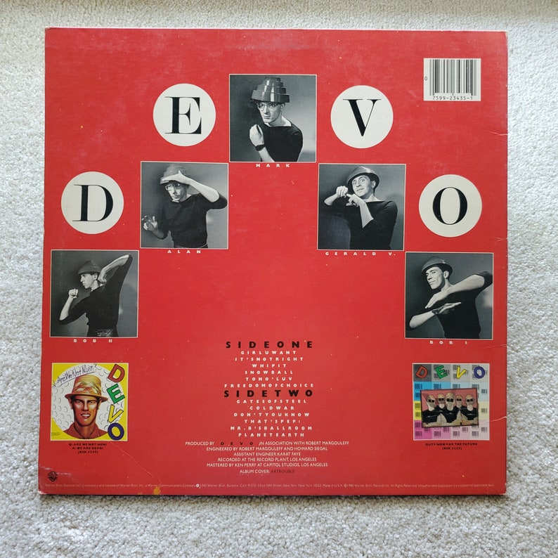 Devo Lettering Devo - Freedom of Choice Vinyl LP - 1980 Original Press - Etsy