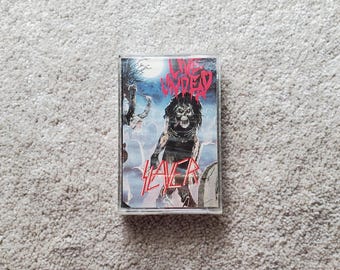Slayer Cassette - Live Undead - 1987 Original Metal Blade VG+/VG+ LIVE &#39;84 Haunting North America Tour - Free Shipping