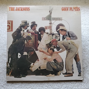 Vinyl The Jacksons – Goin&#39; Places Lp - 1977 Original (Promo/White Label) VG+/VG+ w/ Printed Inner + Gatefold - Free Shipping