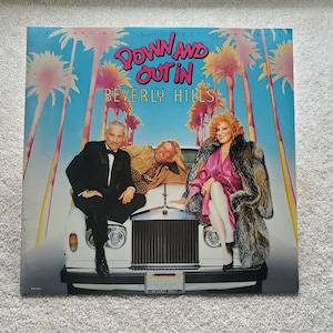 Down And Out In Beverly Hills Vinyl Record Soundtrack Lp - 1986 NM/VG+ Randy Newman, Little Richard - Free Shipping